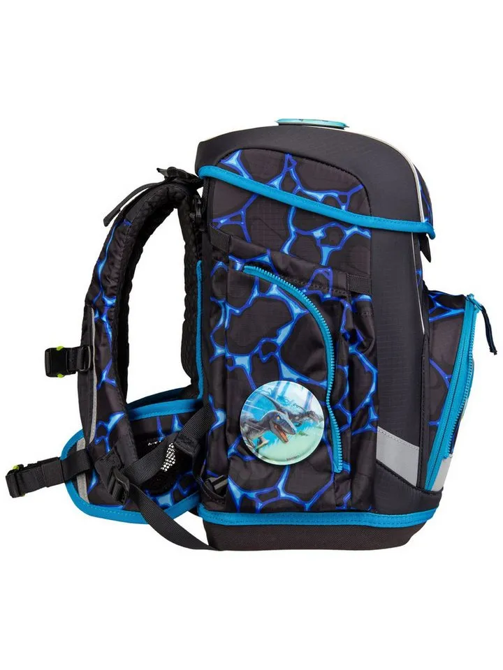 Ergobag Ergobag Schulranzen Schulranzen-Set CUBO LIGHT Bärassic Garden 5-teilig (5-teilig), Superleicht, Hugging-Rückensystem, für kleine/schmale Kinder, Blau, – Produktbild 6 von 8