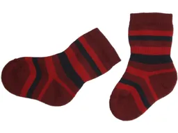 grödo Kinder Vollfrotteesocke burgund-tomate-nautic 1-2 – Produktbild 1 von 1