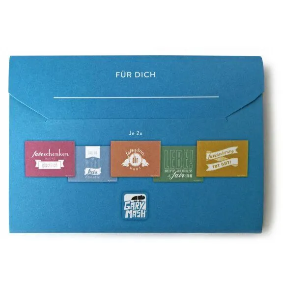 Gary Mash Gary Mash Postkarten "fair" 10er-Set mit Hülle – Produktbild 3 von 4