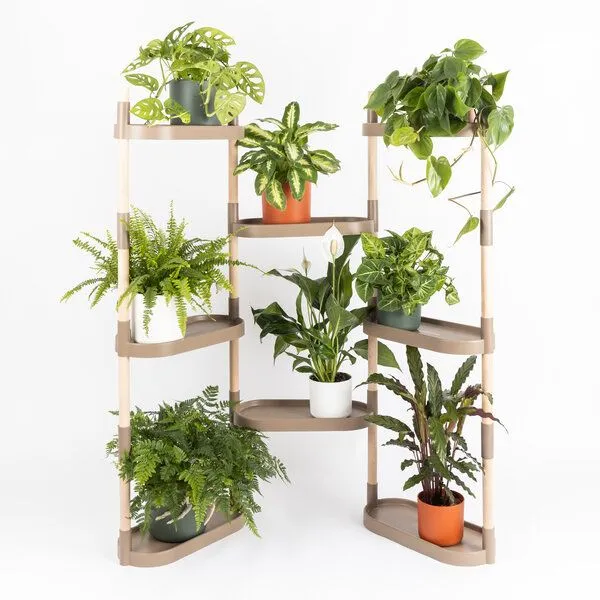 CitySens CitySens Blumenregal mit 8 Ablagen, Rinde, – Produktbild 1 von 3
