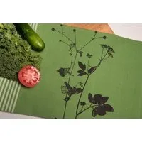 Hirschkind Hirschkind Bio & Fair-Trade-Geschirrtuch "Lovely Unkraut", Grün, – Produktbild 1 von 1