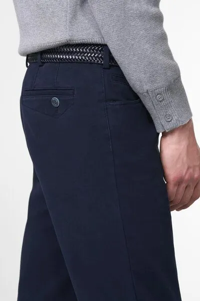 Meyer MEYER Winter-Twill Chino, Blau (marine), – Produktbild 4 von 4