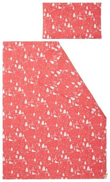 loud + proud loud + proud Kinder Jersey Bettwäsche-Set 100 x 135cm, GOTS-zertifiziert, Melon(orange), – Produktbild 2 von 4