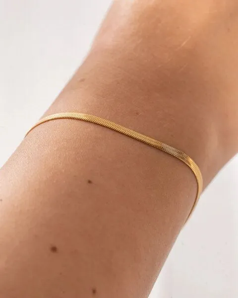 Woodcessories Woodcessories Goldarmband Audre mit 18 Karat Vergoldung, Gold, – Produktbild 2 von 3