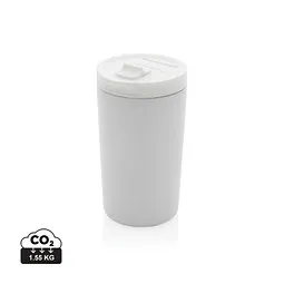 XD Collection XD COLLECTION Doppelwandiger Vakuum-Becher aus RCS recyceltem SS, weiß – Produktbild 1 von 1