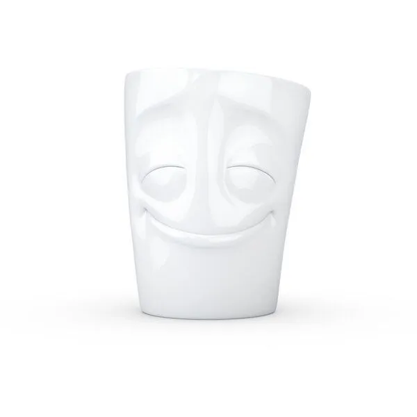 FIFTYEIGHT PRODUCTS FIFTYEIGHT PRODUCTS Vergnügter Porzellan Becher mit Henkel – Produktbild 1 von 3