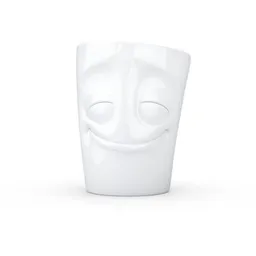 FIFTYEIGHT PRODUCTS FIFTYEIGHT PRODUCTS Vergnügter Porzellan Becher mit Henkel – Produktbild 1 von 1