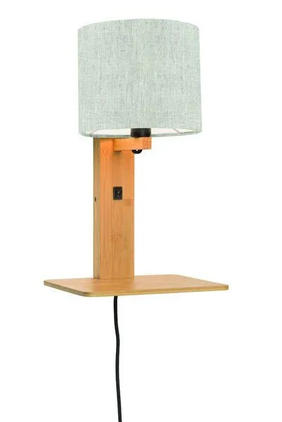 GOOD&MOJO GOOD&MOJO Naturel Wandlampe Andes, Hell leinen, – Produktbild 2 von 4