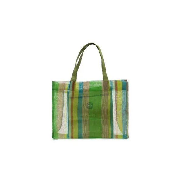 Smateria Smateria Limited Edition – Shopper transparent, Grün gestreift (mehrfarbig), – Produktbild 1 von 2