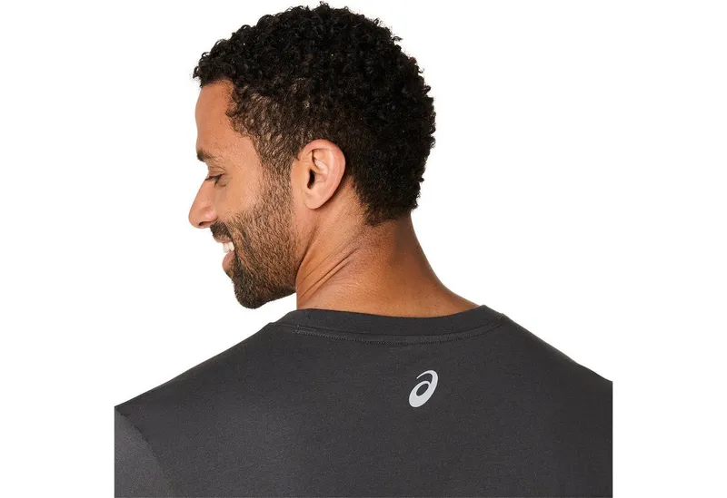 Asics Asics Laufshirt ASICS LOGO SS TEE, Grau, – Produktbild 5 von 5