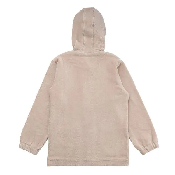 Walkiddy Walkiddy Baby Kapuzenjacke GOTS zertifiziert Bio-Baumwolle 95/5 Elasthan Beige uni Knopfleiste weich – Produktbild 2 von 2