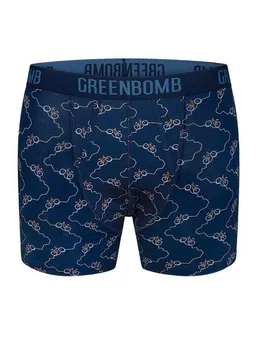 GreenBomb GREENBOMB Bike Zigzag Trunk - Figurbetonte Trunk aus Bio-Baumwoll Mix / hochwertiger Print / GOTS / Fair & Vegan – Produktbild 1 von 1