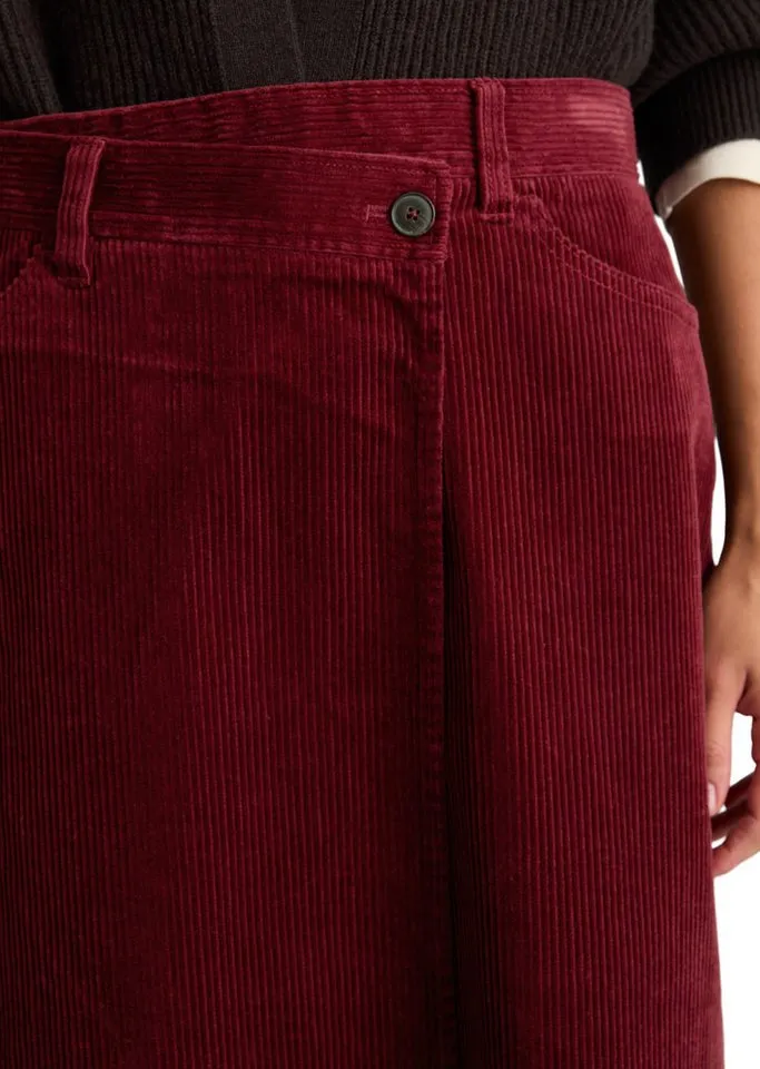 Marc O'Polo DENIM Webrock aus Baumwoll-Stretch, Rot, – Produktbild 3 von 5