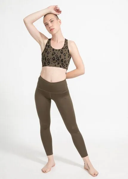 boochen boochen Sportleggings High-Rise - Farbe, Greenmoss (khaki), – Produktbild 2 von 4