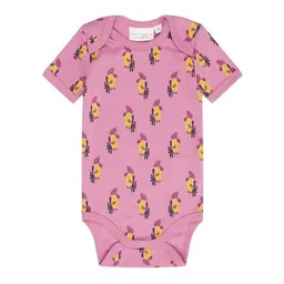 Sense Organics sense-organics Babybody Kurzarm *Kroko grün*/*Kakadu pink* Gots & Fairtrade I Sense Organics – Produktbild 1 von 1