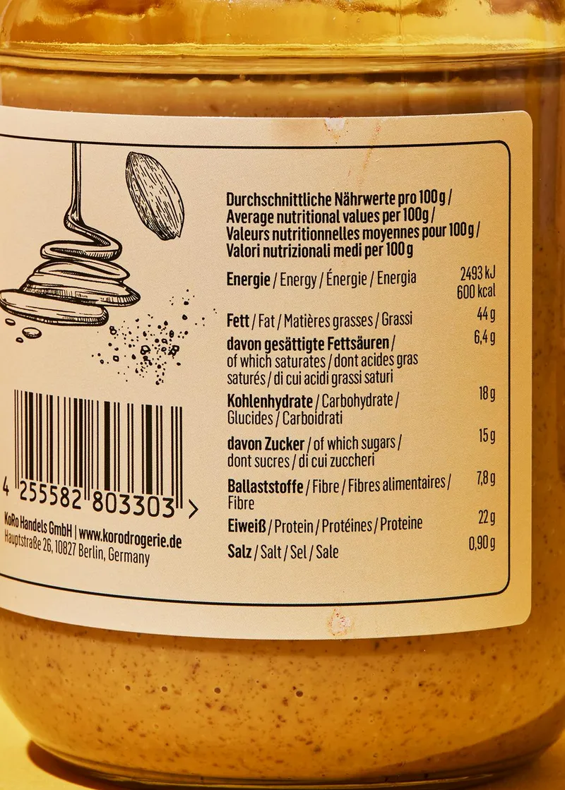 KoRo Erdnusscreme Salted Caramel | 6 x 500 g – Produktbild 4 von 5