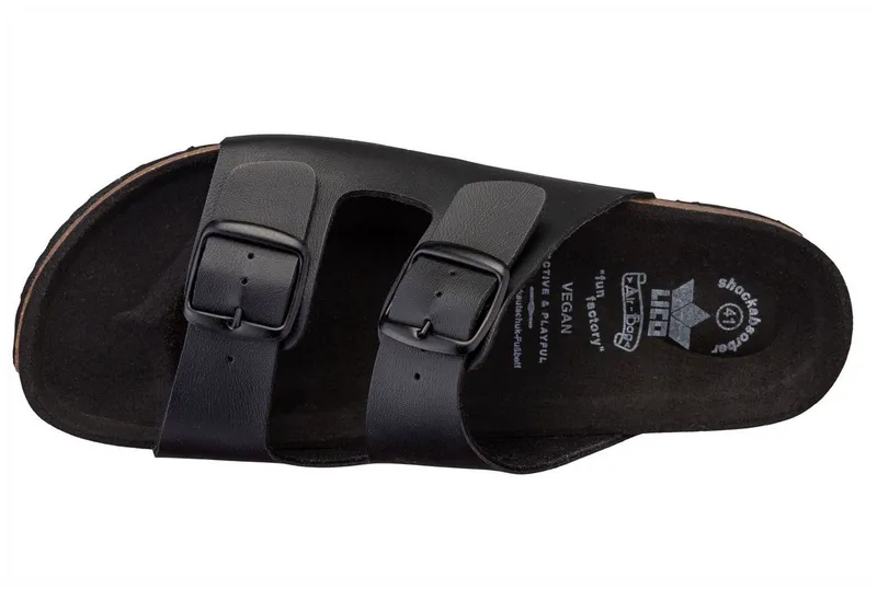 Lico Lico Pantolette Bioline Man Vegan Pantolette, Schwarz, – Produktbild 5 von 5