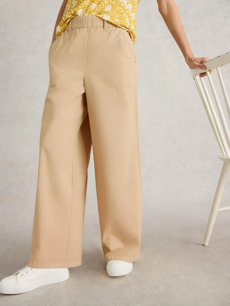 White Stuff Baumwollhose Harley - 50/R, Hellnatur, – Produktbild 1 von 4
