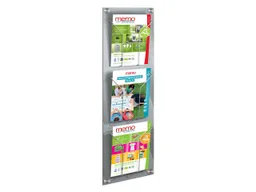 kerkmann Wand-Prospekthalter "artline" 3 Fächer DIN A4 – Produktbild 1 von 1