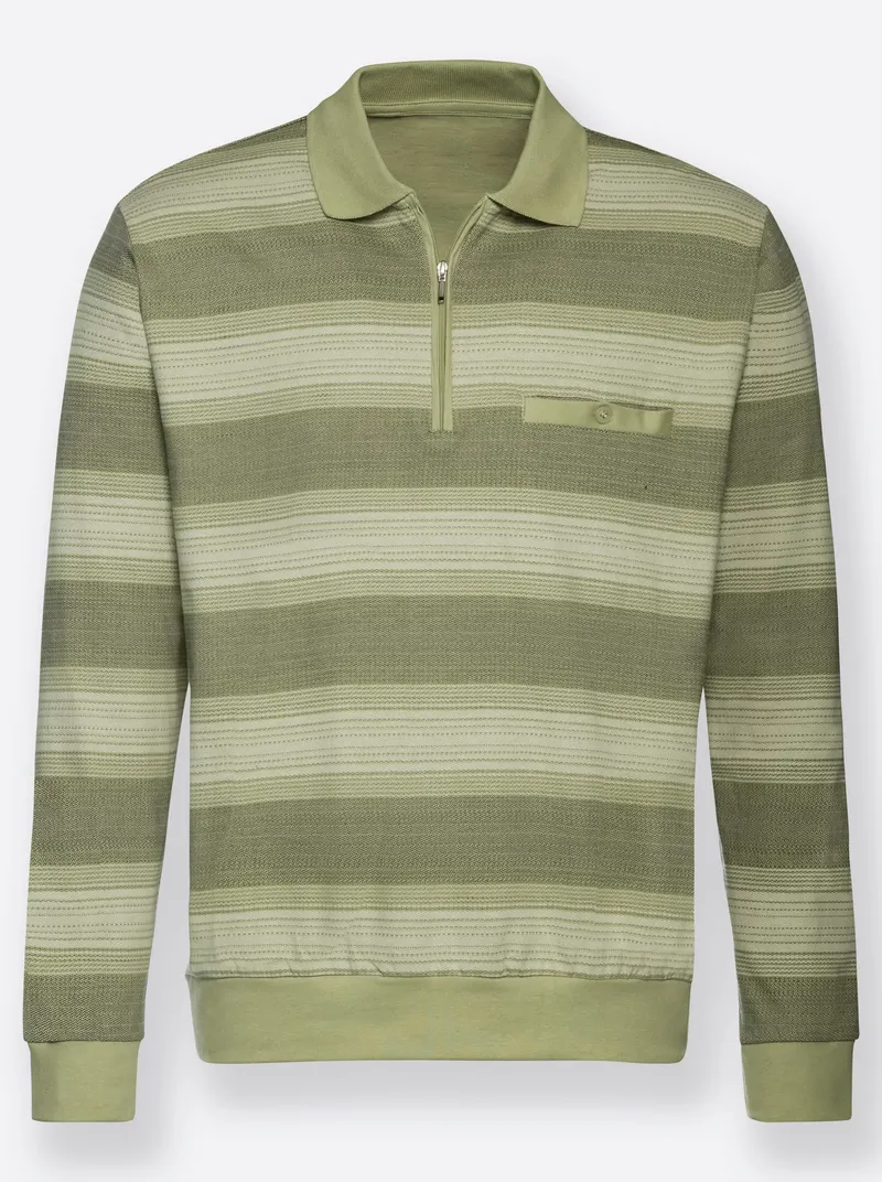 marco donati Langarm-Shirt schilf-gestreift, Schilf-gestreift, – Produktbild 2 von 2