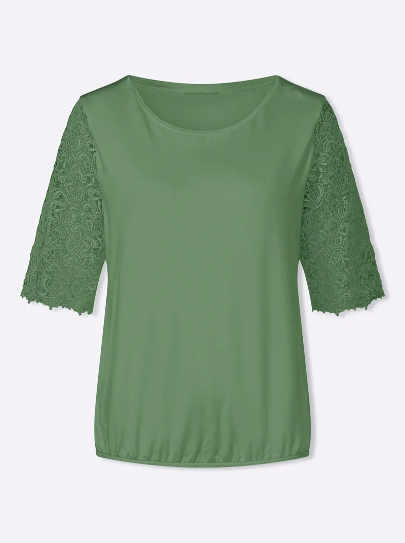 Witt Spitzenshirt eucalyptus, Eucalyptus, – Produktbild 1 von 2