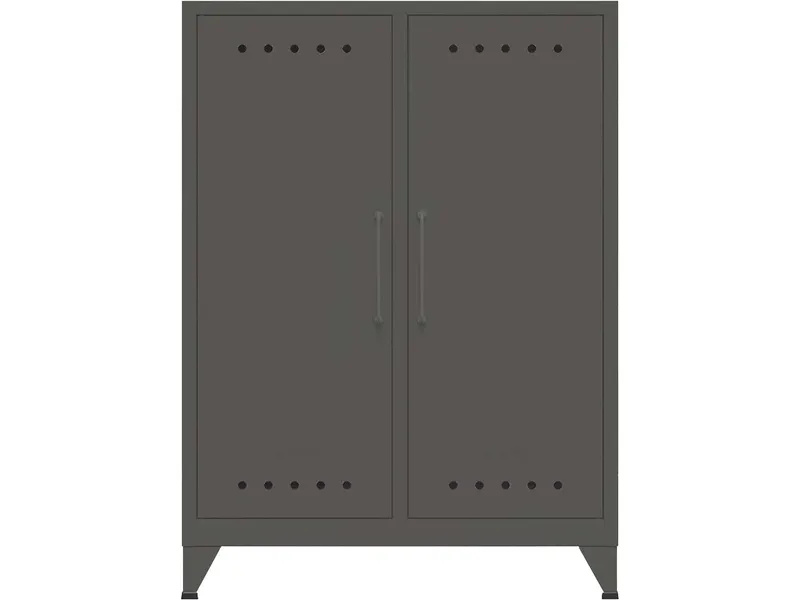 Bisley Bisley Sideboard "Fern" 2 Fachböden, Anthrazitgrau, – Produktbild 1 von 1