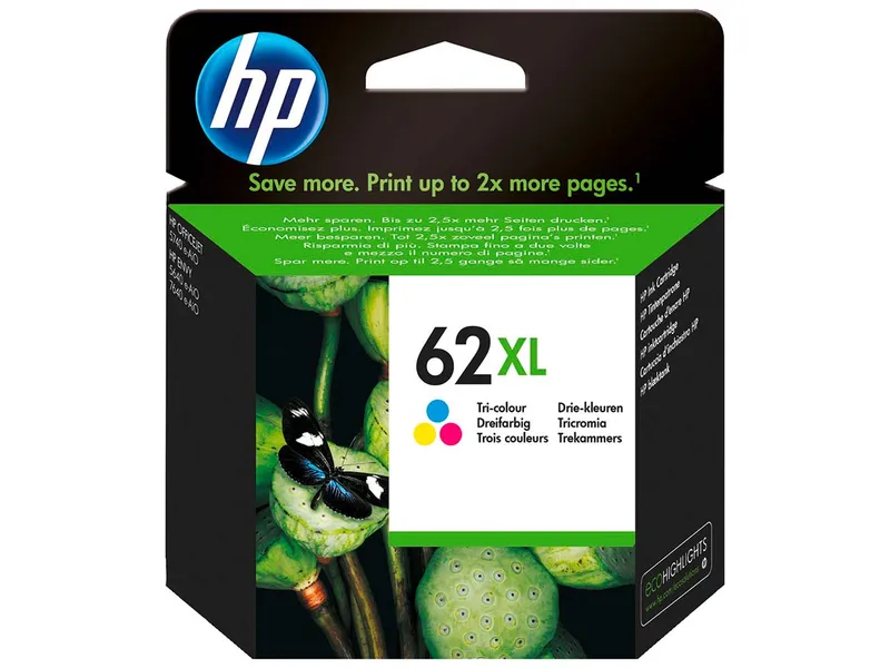 Hewlett Packard hp Tintenpatrone C2P07AE, Nr. 62XL color – Produktbild 1 von 1