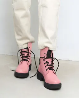 BOHEMA BOHEMA Damen vegan Stiefel Worker No. 3 Rosa – Produktbild 1 von 1