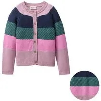 People Wear Organic People Wear Organic Strickjacke, bunt geringelt, Bio-Baumwolle – Produktbild 1 von 1