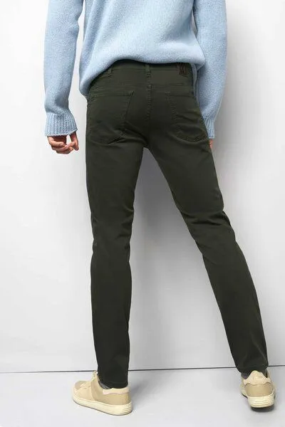 M 5 BY MEYER M 5 BY MEYER Five Pocket aus High Performance Satin, Grün (dunkelgrün), – Produktbild 4 von 5