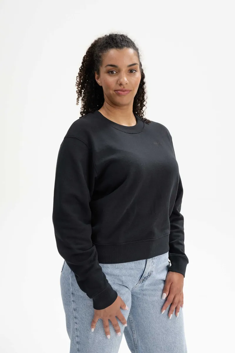 MELA MELA Damen vegan Sweatshirt Rati Schwarz, Schwarz, – Produktbild 2 von 2