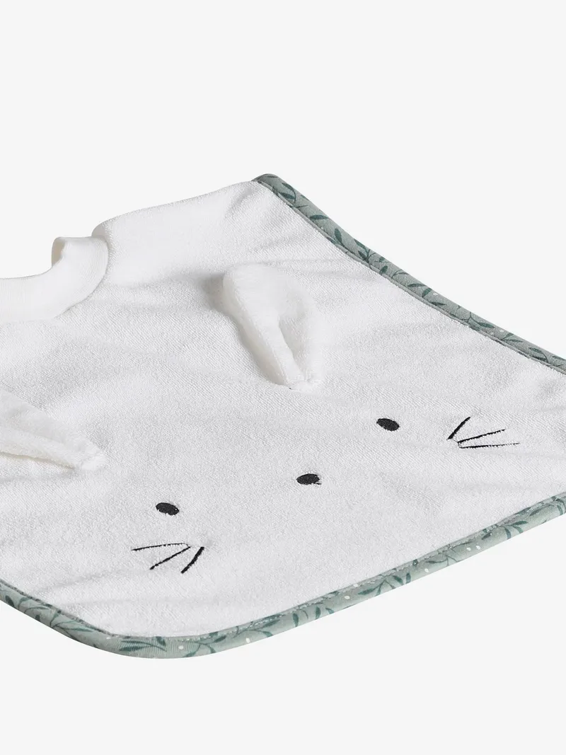 Vertbaudet Großes Baby Lätzchen, Weiß/hase, – Produktbild 3 von 4