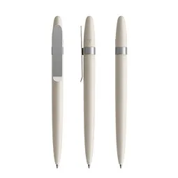 prodir prodir DS5 Shell TSE Twist Kugelschreiber, Shell-Silver satin finish – Produktbild 1 von 1