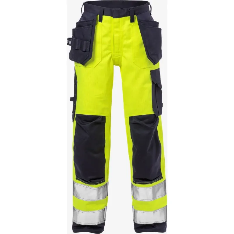 Fristads Sichtbare Arbeits Hose Klasse 2 Fristads 2589 FLAM, Gelb, – Produktbild 2 von 2