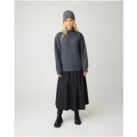 KnowledgeCotton Apparel KnowledgeCotton Apparel Langer Satin-Faltenrock aus Bio-Baumwolle – Produktbild 1 von 1
