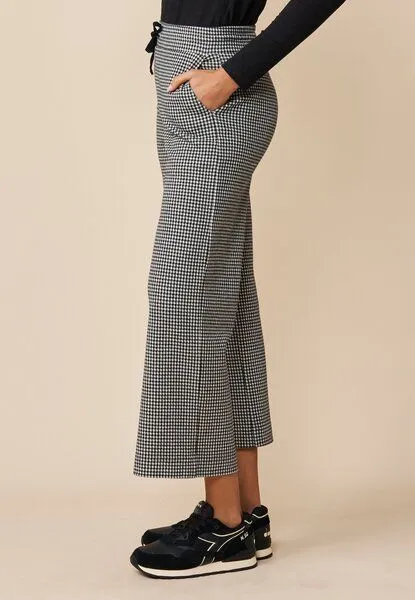 LANA Organic LANA Organic Culotte, Modell Samara, Chloe schwarz - ecru, – Produktbild 4 von 4