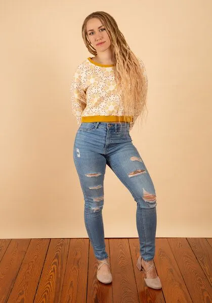 Die rote Zora Die rote Zora Cropped Sweater Starlight, Creme, – Produktbild 3 von 4