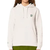 Inaska Inaska Damen vegan Hoodie Statement Unisex Eco Vintage Weiß Dunkelgrün – Produktbild 1 von 1