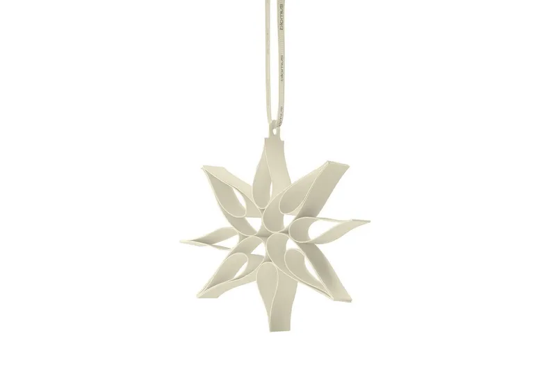 blomus Christbaumschmuck 4er Set -KAZARY- Weihnachtsschmuck, Anhänger, Weihnachtsdeko modern, 4er Set, zertifiziertes Papier, verschiedene Formen, Satinband, Grau, – Produktbild 1 von 4