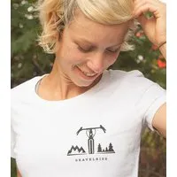 päfjes päfjes Gravelride - Gravel Brust - Fair Wear Frauen T-Shirt - White – Produktbild 1 von 1
