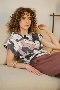 WiDDA berlin WiDDA berlin Pullunder Shirt CUBI mit grafischem Muster – Produktbild 1 von 1