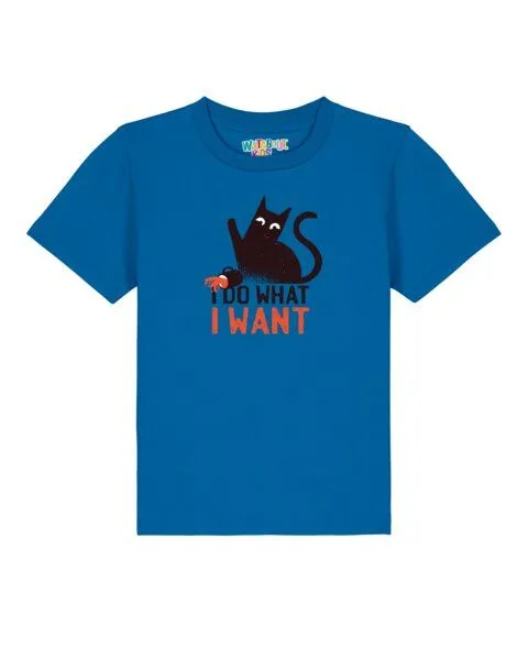 watabout.kids watabout.kids T-Shirt Kinder Cat, Royal blue, – Produktbild 1 von 2