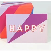 Bow & Hummingbird Bow & Hummingbird Postkarte Happy – Produktbild 1 von 1