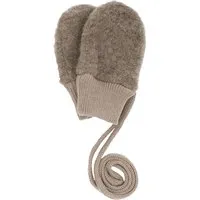 Maximo Baby Handschuhe Bio-Schurwolle Fleece braun-meliert Gr. 1 (1 Mon.) – Produktbild 1 von 1