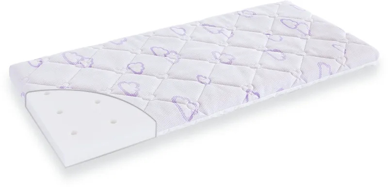 Träumeland Babymatratze WIEGE Sleepy passend für BabyBay Midi Größe 40 x 80 x 5 cm (eckig), Träumeland, 5 cm hoch, (1-tlg), Weiß, – Produktbild 2 von 5