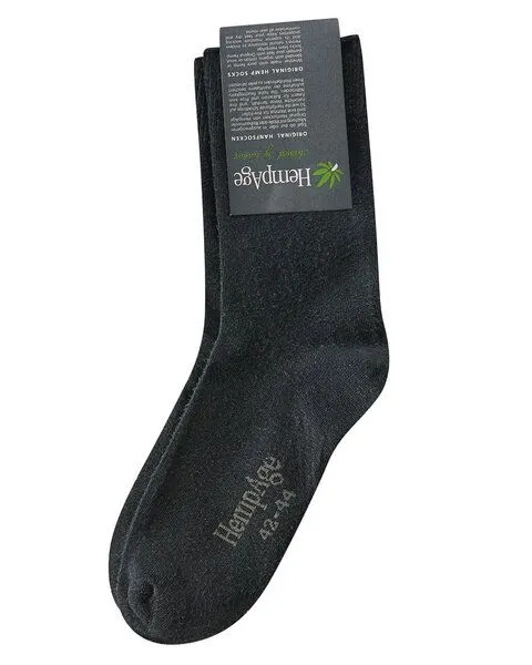 HempAge HempAge Socken Hanf/Biobaumwolle, Black (schwarz), – Produktbild 1 von 1