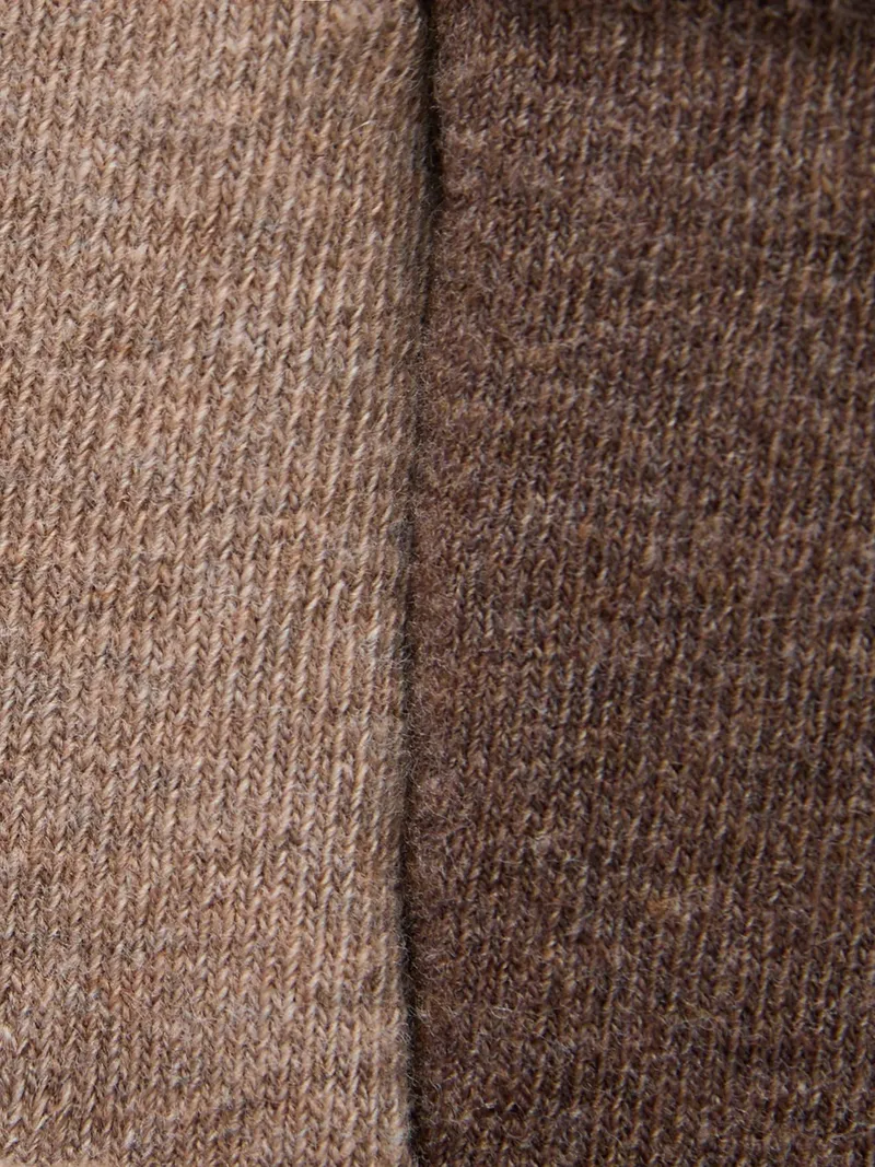 Vertbaudet 2er-Pack Mädchen Strumpfhosen, Braun, – Produktbild 2 von 2