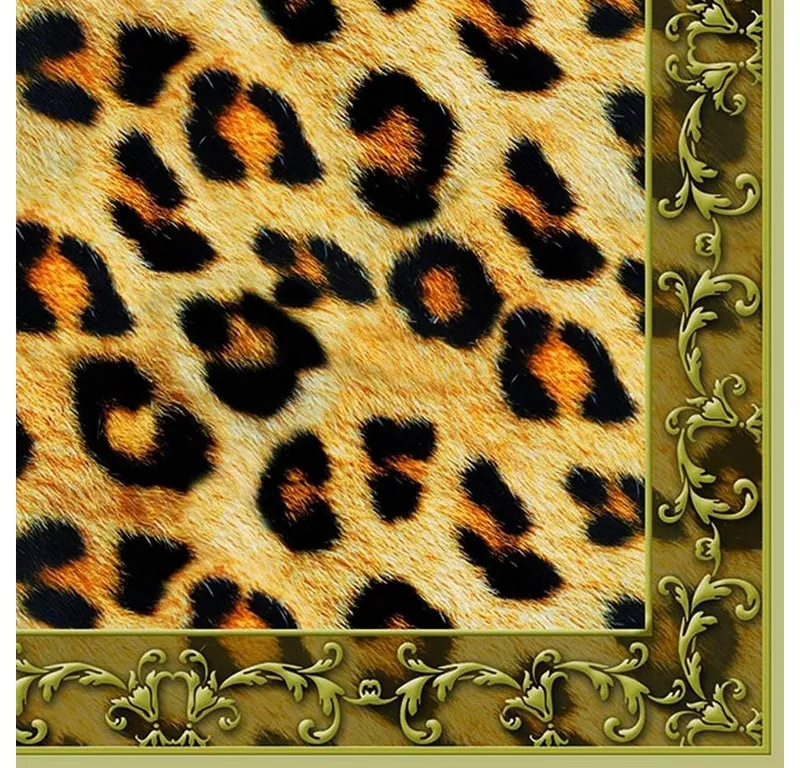 Ambiente Luxury Paper Products Papierserviette Servietten - Leopard Ornament - Afrika, Muster- Fell Motiv, Bunt, – Produktbild 1 von 1