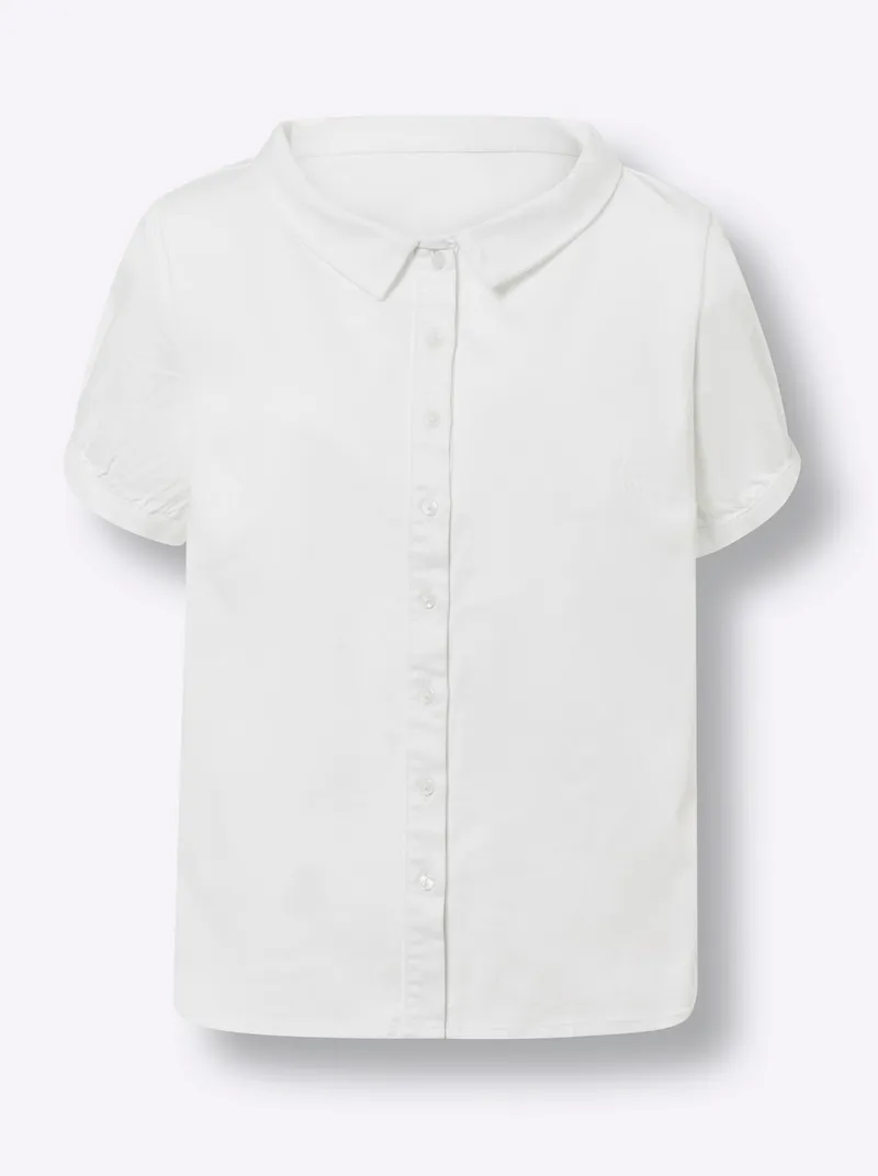 heine Jeansbluse weiß, Weiß, – Produktbild 2 von 2