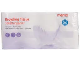Memo memo Toilettenpapier 'Recycling Tissue' 4-lagig, 8 Rollen – Produktbild 1 von 1